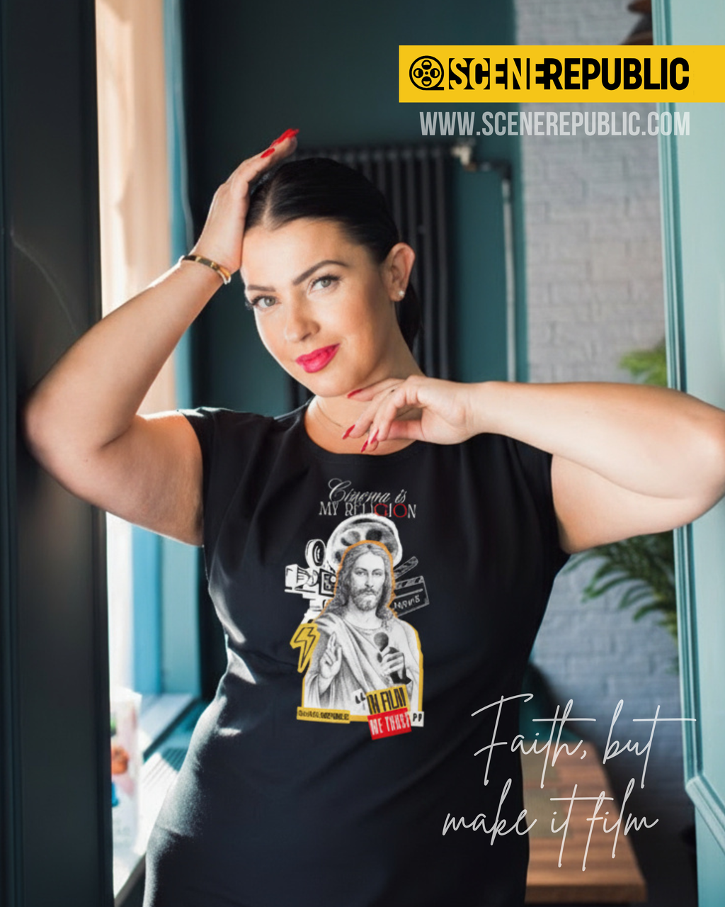 Cinema is my Religion (organic cotton BLK)
