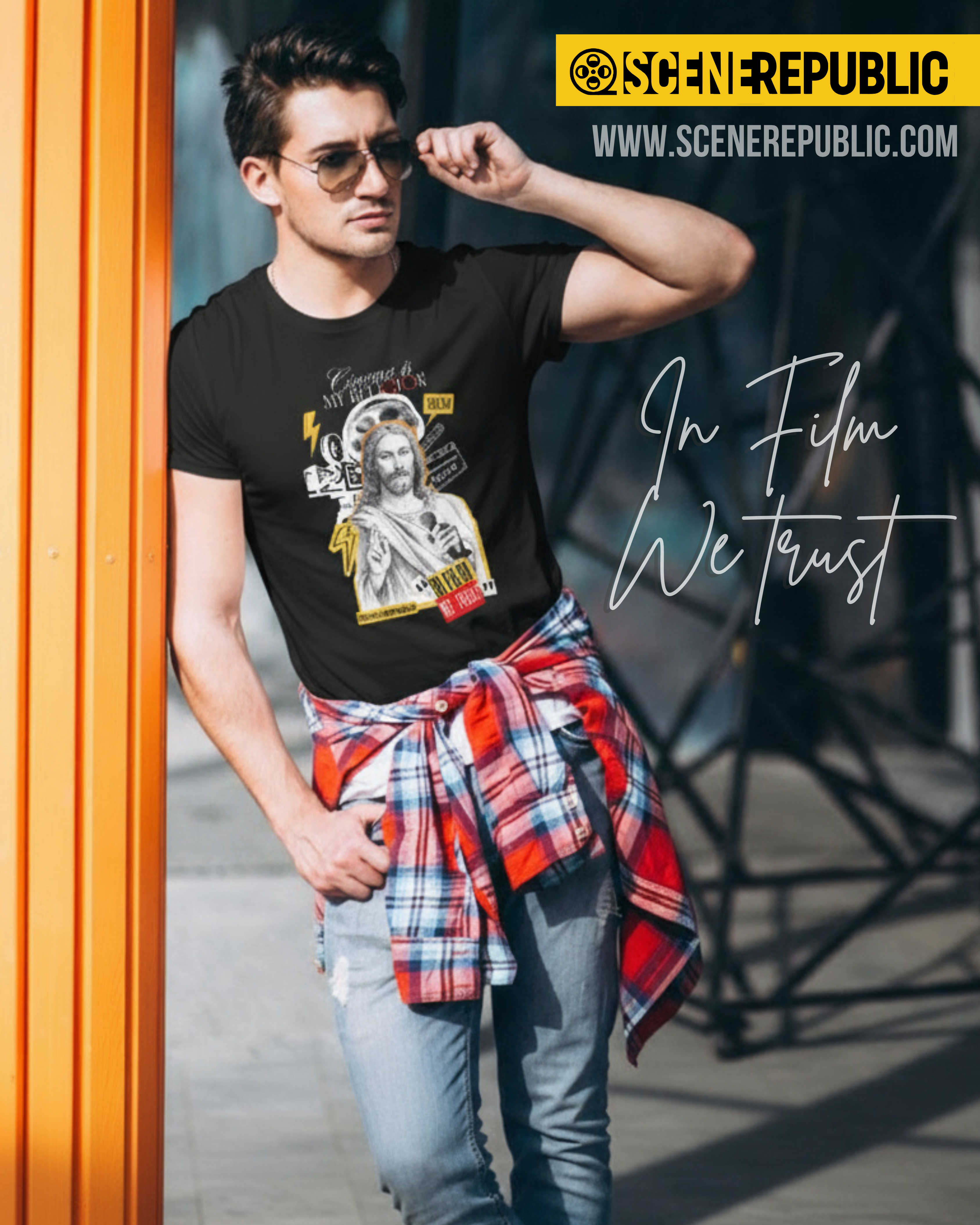 Cinema is my Religion (organic cotton BLK)
