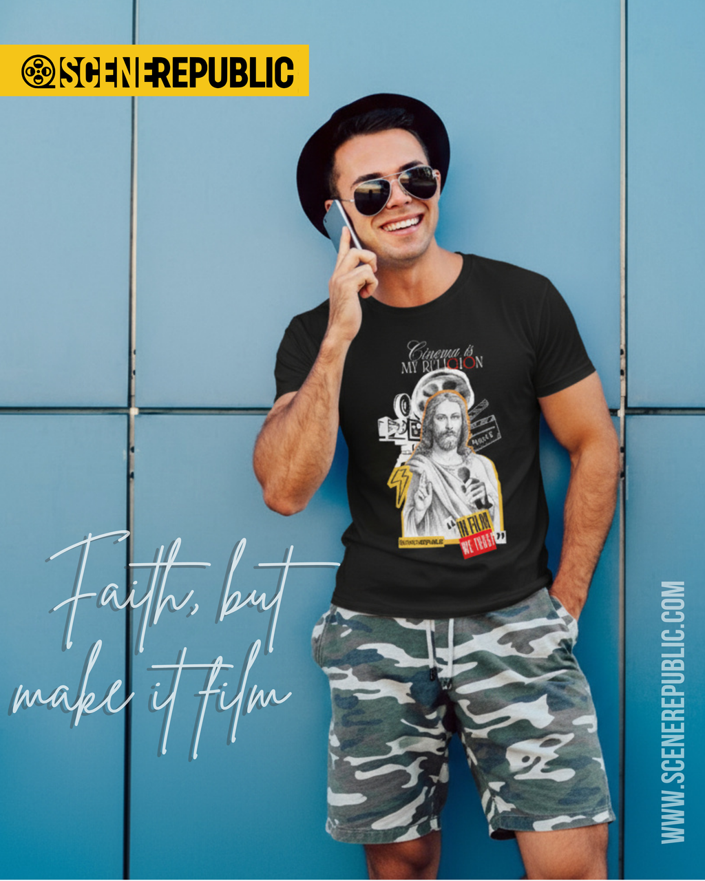 Cinema is my Religion (organic cotton BLK)
