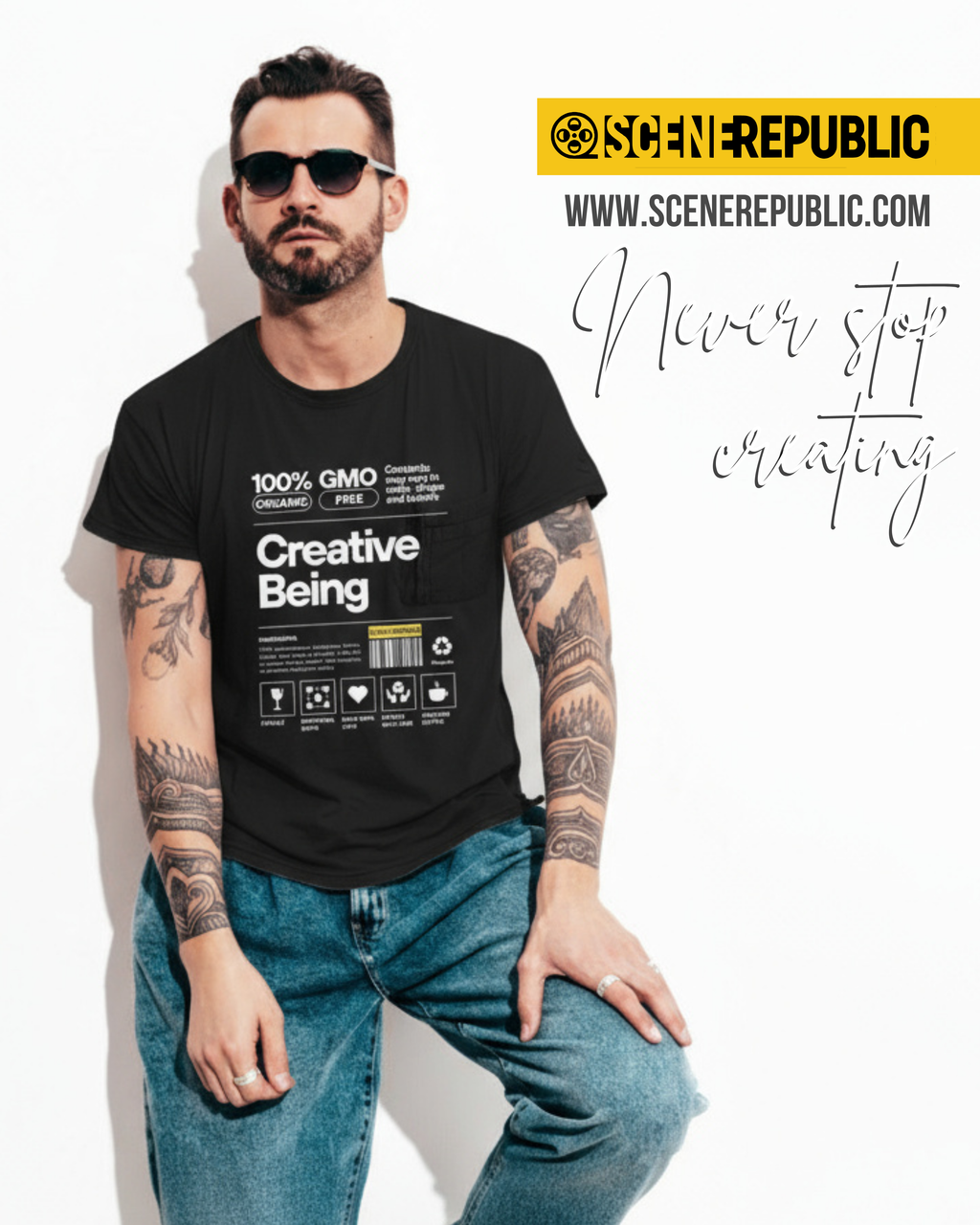 Creative Being (organic cotton - BLK)
