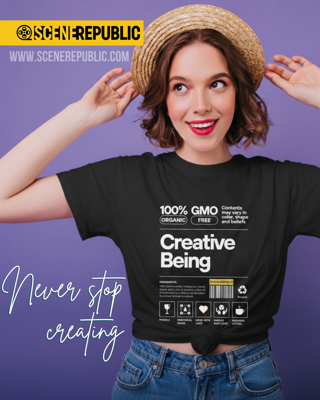 Creative Being (organic cotton - BLK)