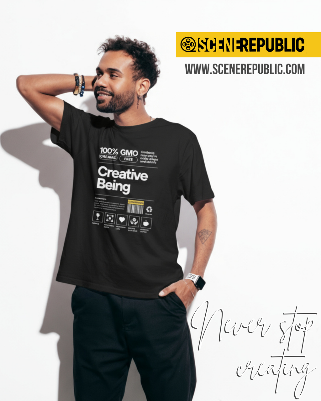 Creative Being (organic cotton - BLK)