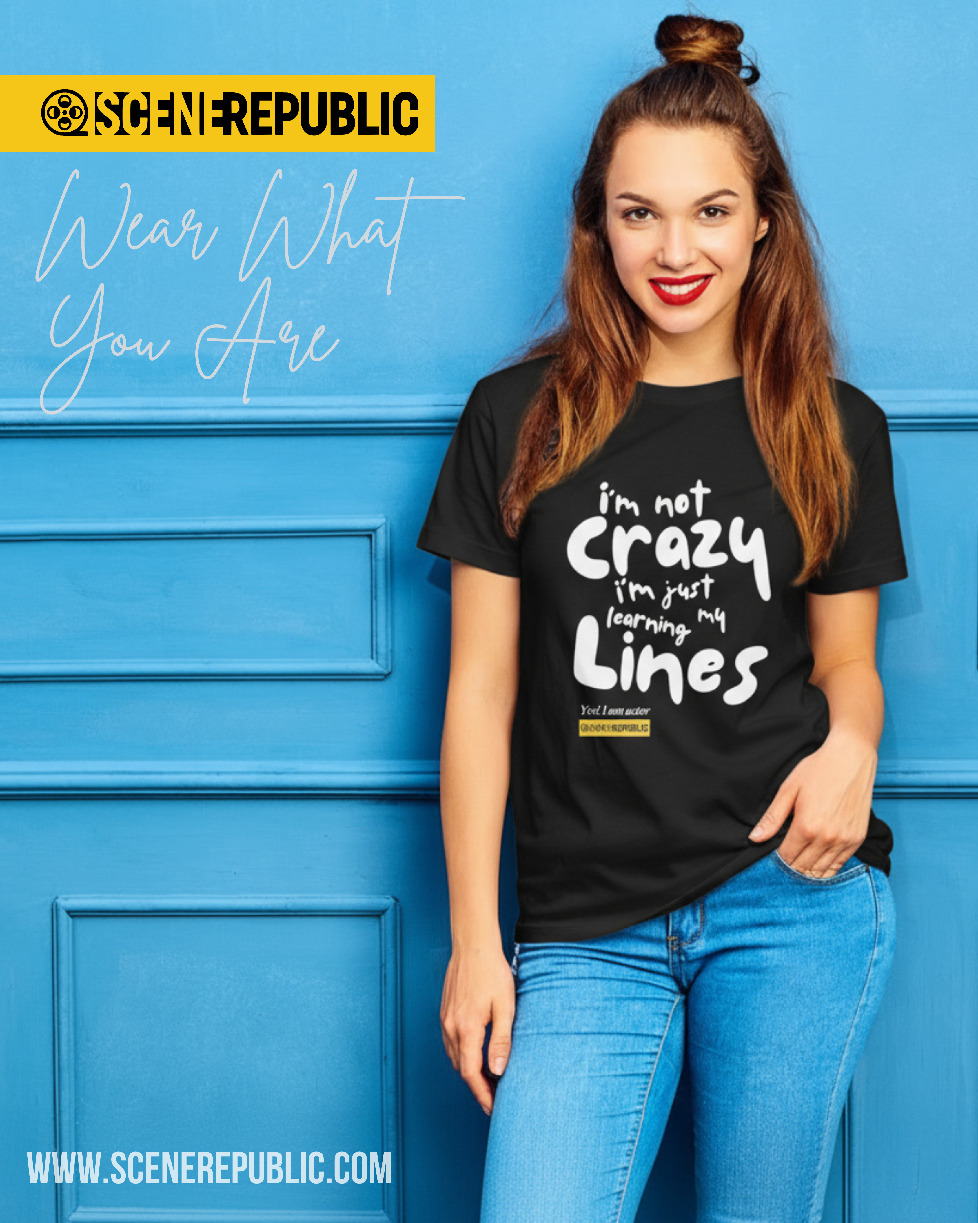 I am not Crazy, I am an Actor (organic cotton BLK)