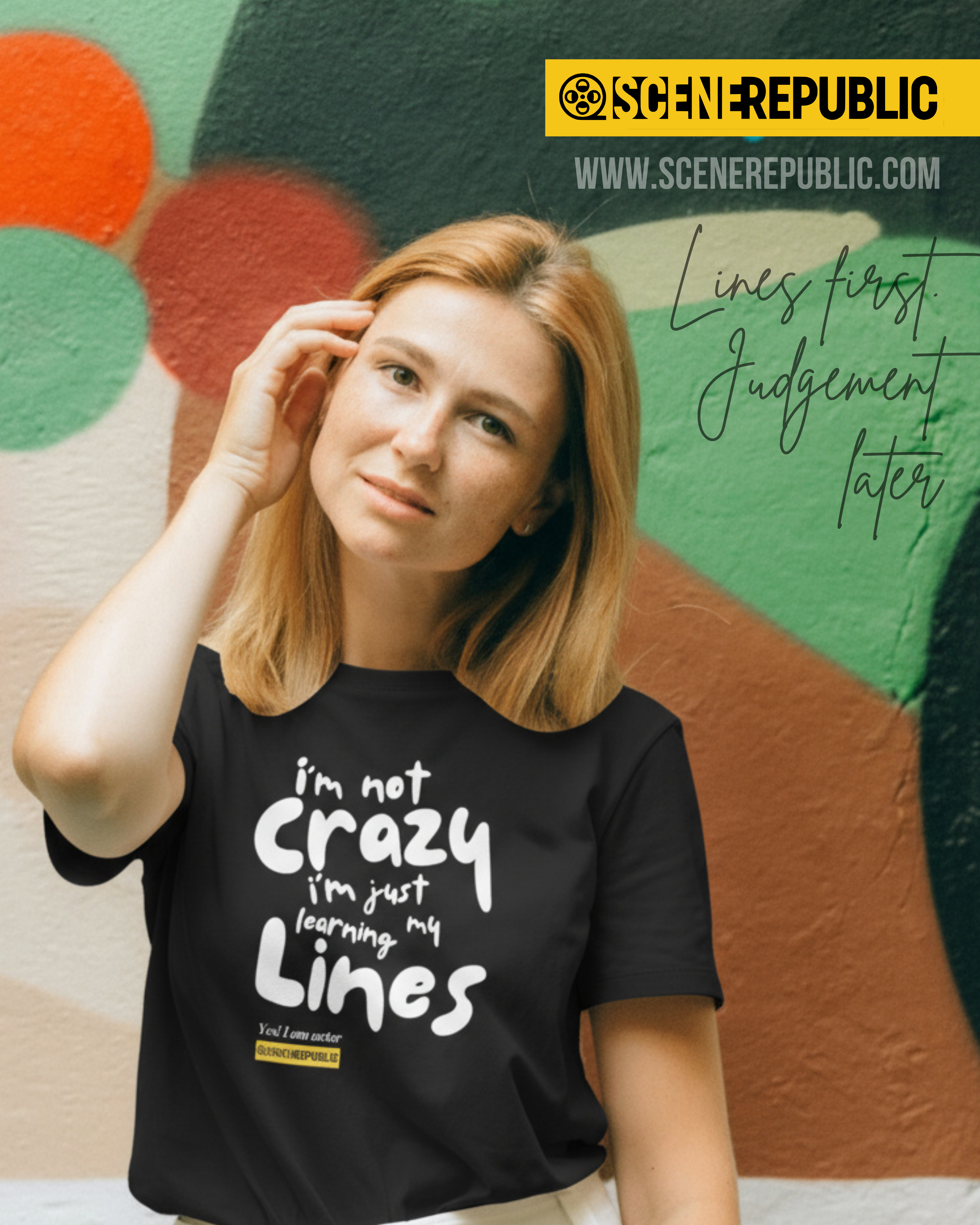 I am not Crazy, I am an Actor (organic cotton BLK)