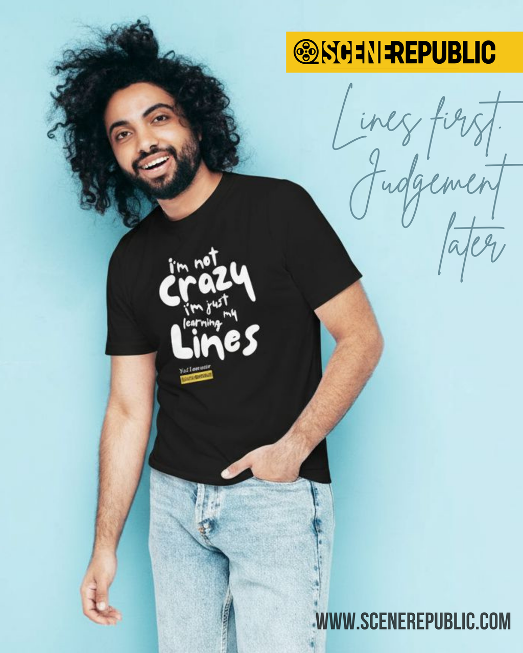 I am not Crazy, I am an Actor (organic cotton BLK)