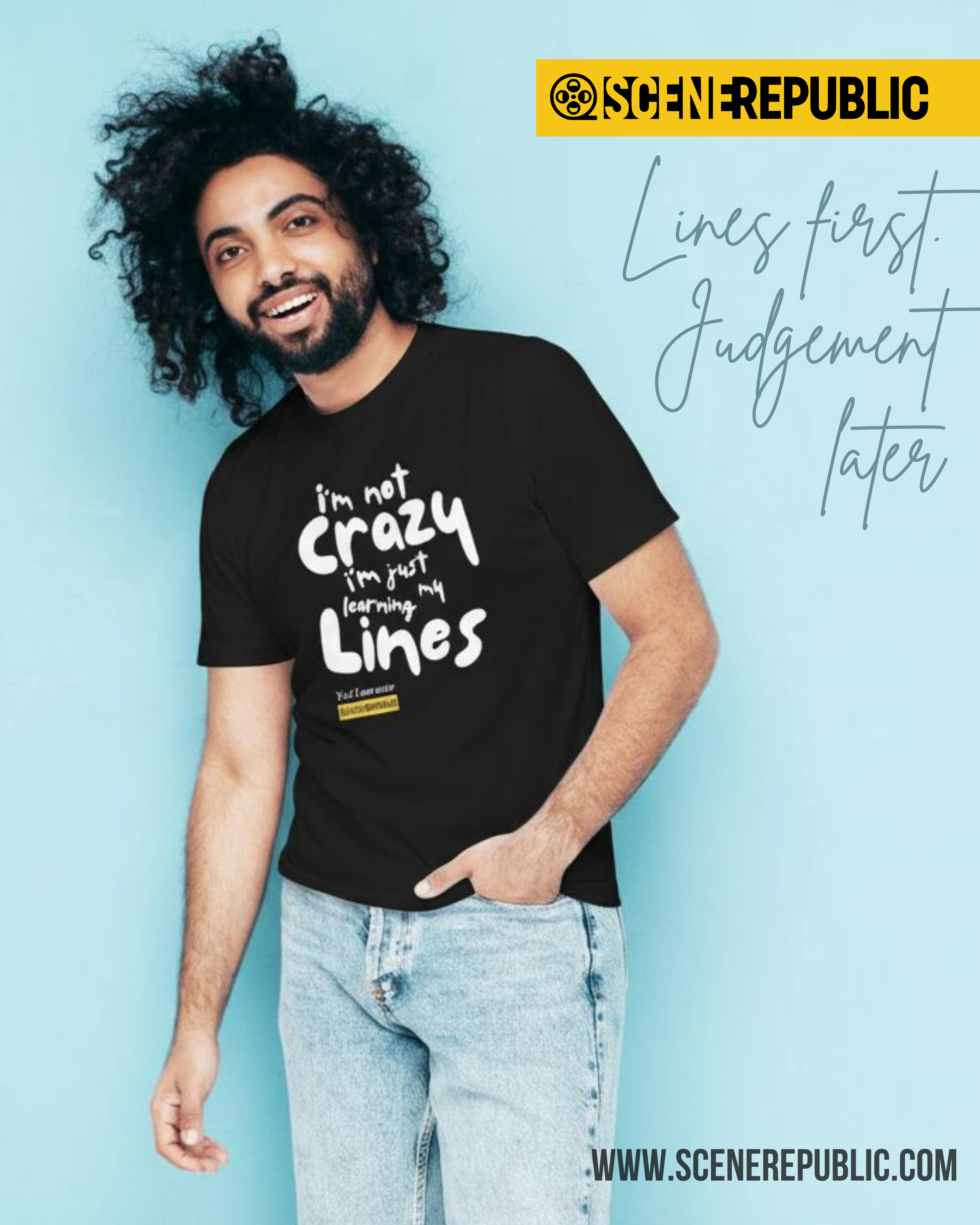 I am not Crazy, I am an Actor (organic cotton BLK)