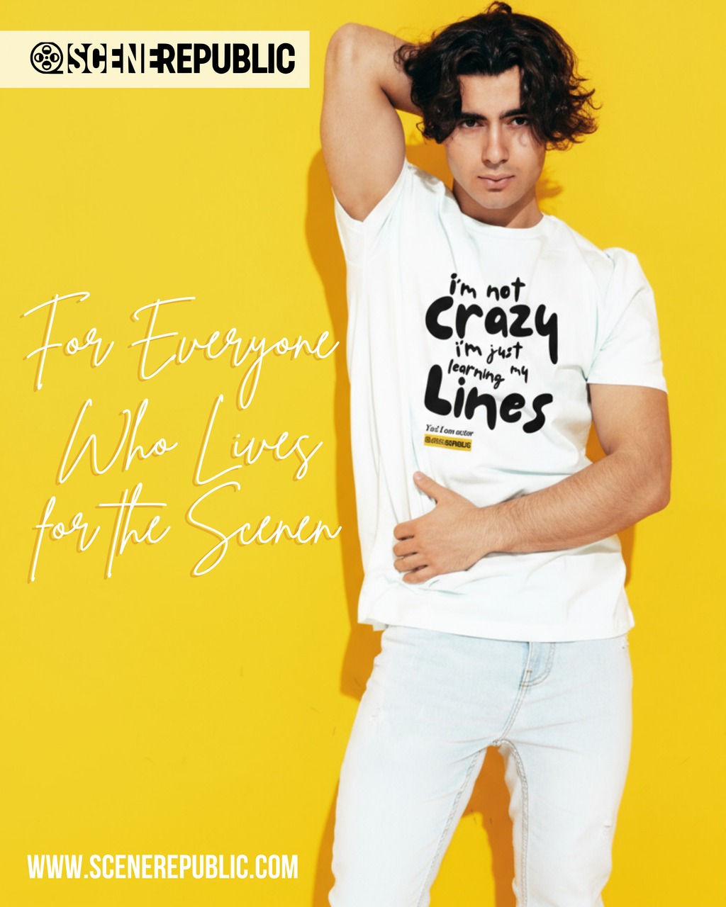 I'm not Crazy, I'm an Actor (organic cotton)