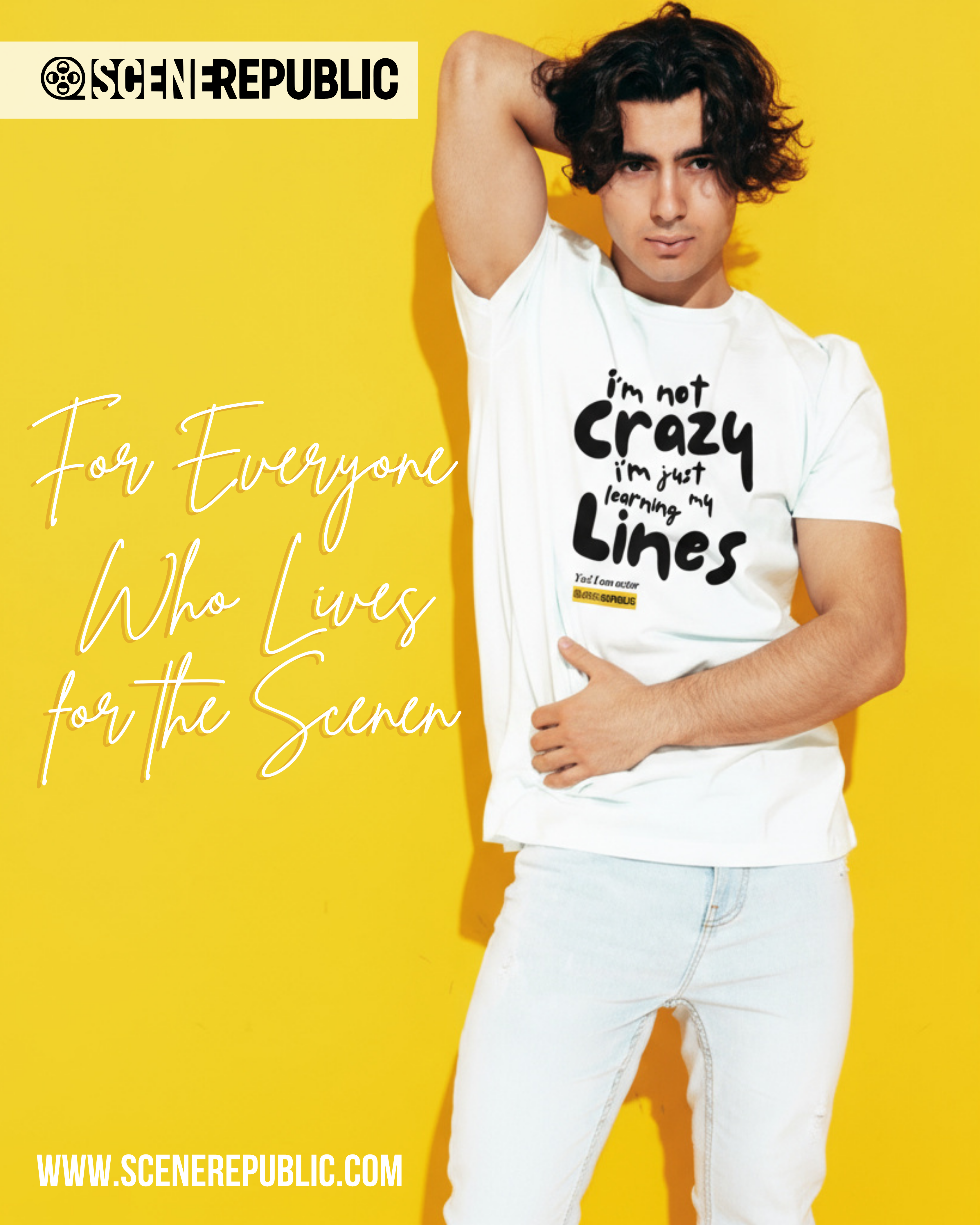 I'm not Crazy, I'm an Actor (organic cotton)